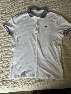Moschino White Polo Top Shirt